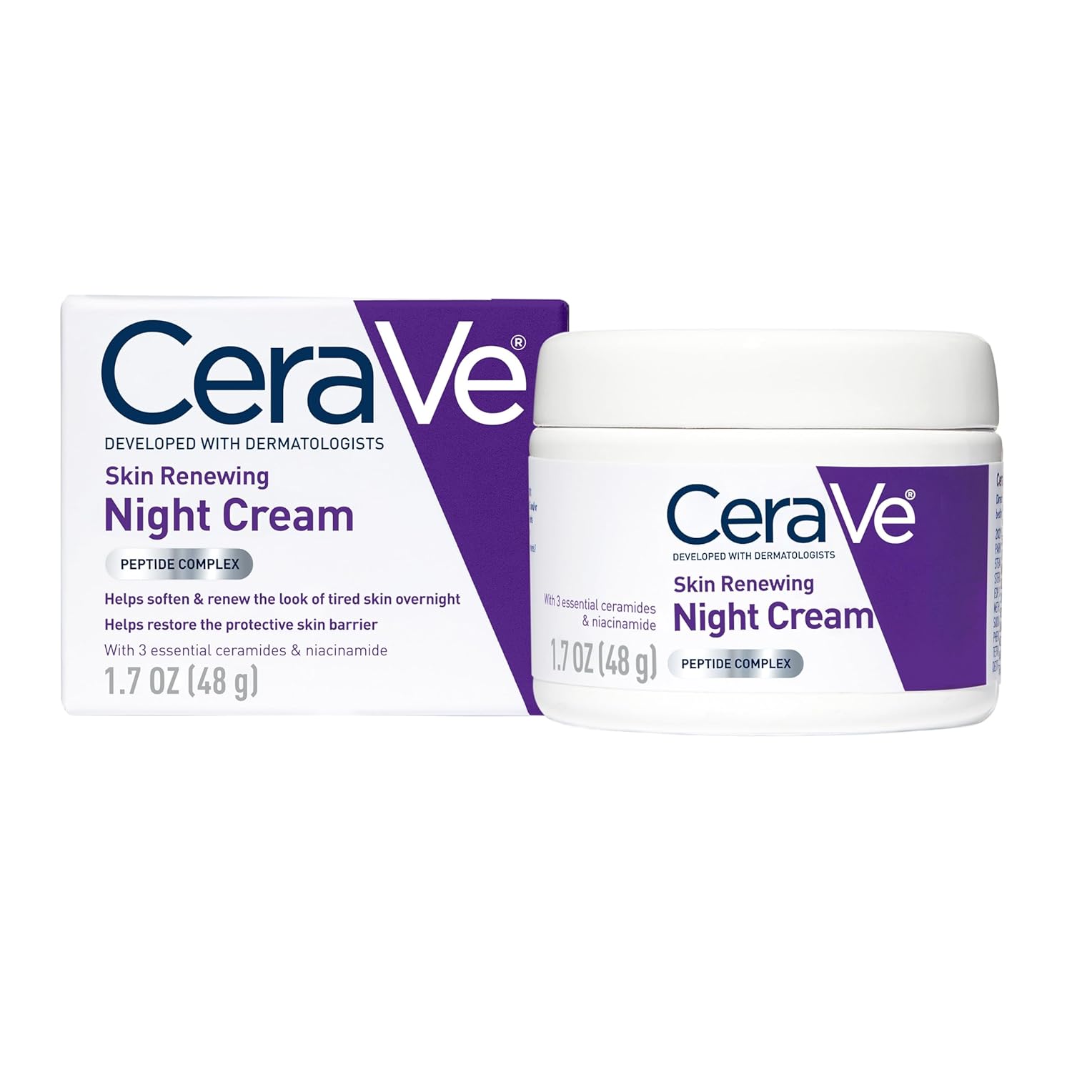 Skin Renewing Night Cream with Peptides & Hyaluronic Acid